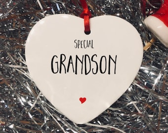 Grandson Xmas Ornament, Grandson Xmas, Special Grandson, ornament, 2023 Christmas, 2023 ornament, Christmas 2023, Tree decoration 2023,