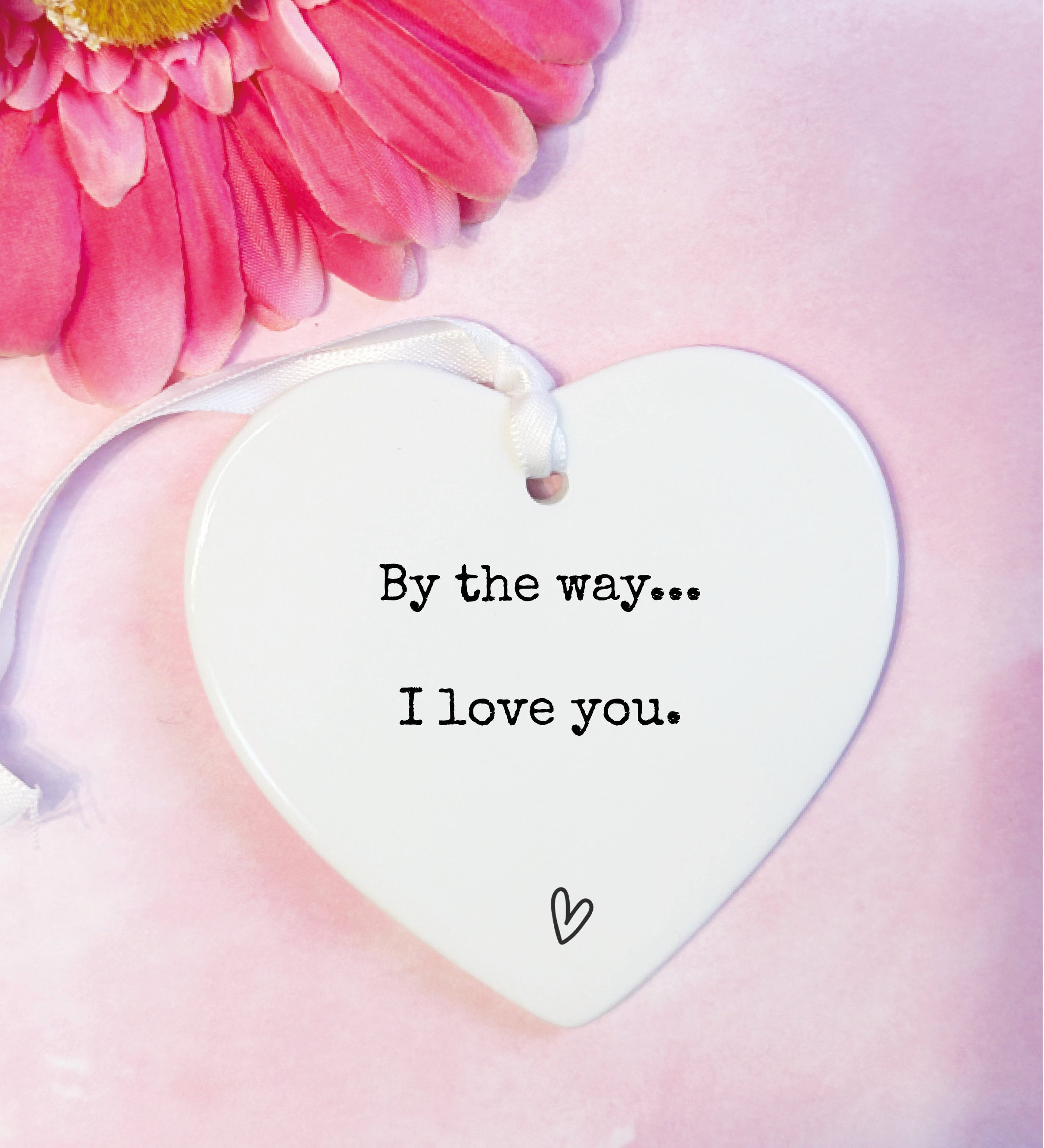 I Love You Ceramic Heart Keepsake - Thinking of You Gift - Etsy
