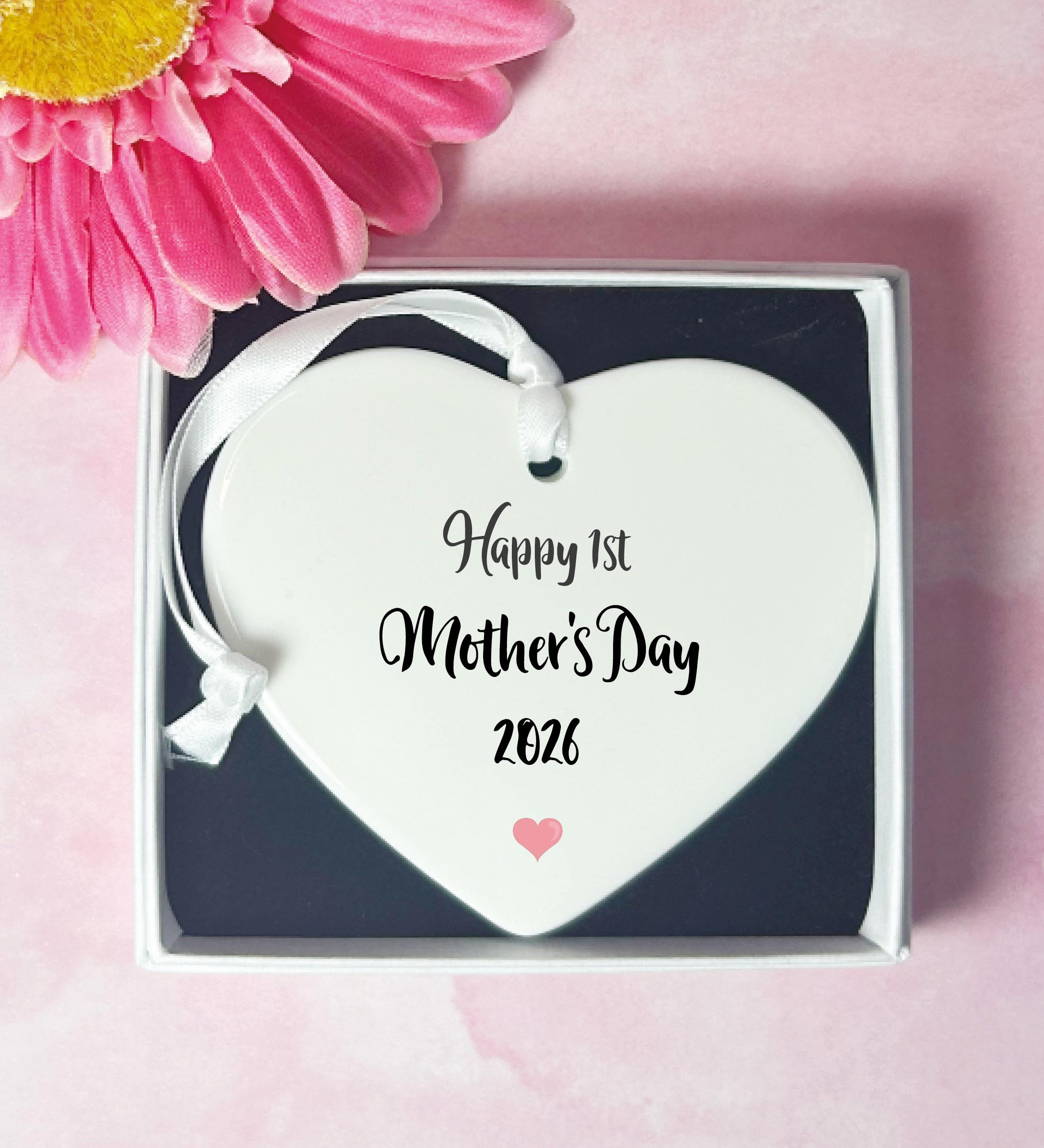 1st Mother's Day Ceramic Heart Keepsake - Mummy Gift 2026 - Etsy