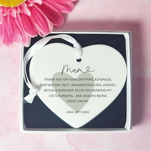 Personalized Mum Keepsake: Heart Ceramic Gift