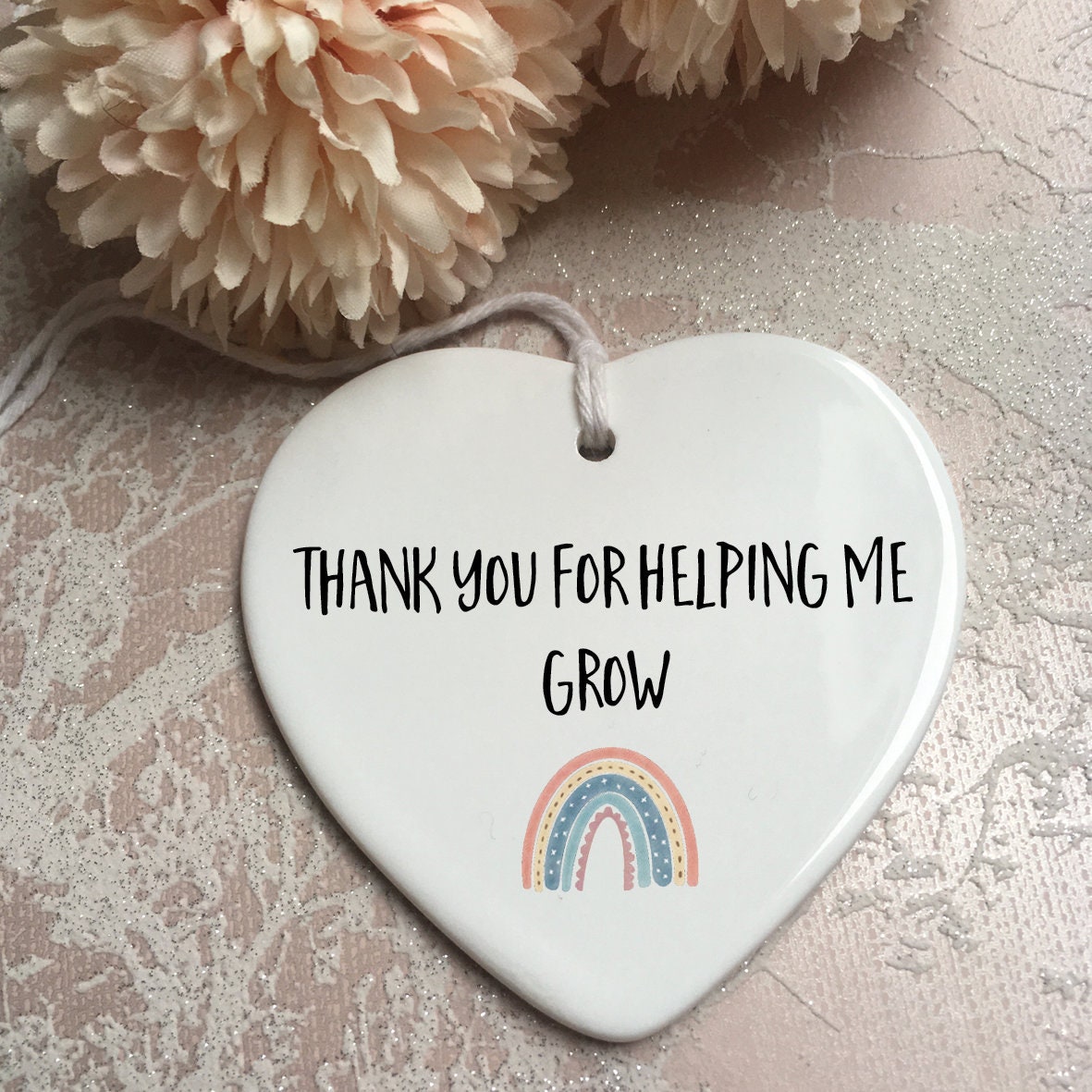 Teacher Gift, Thank you for helping me grow, Teacher present, Teacher…