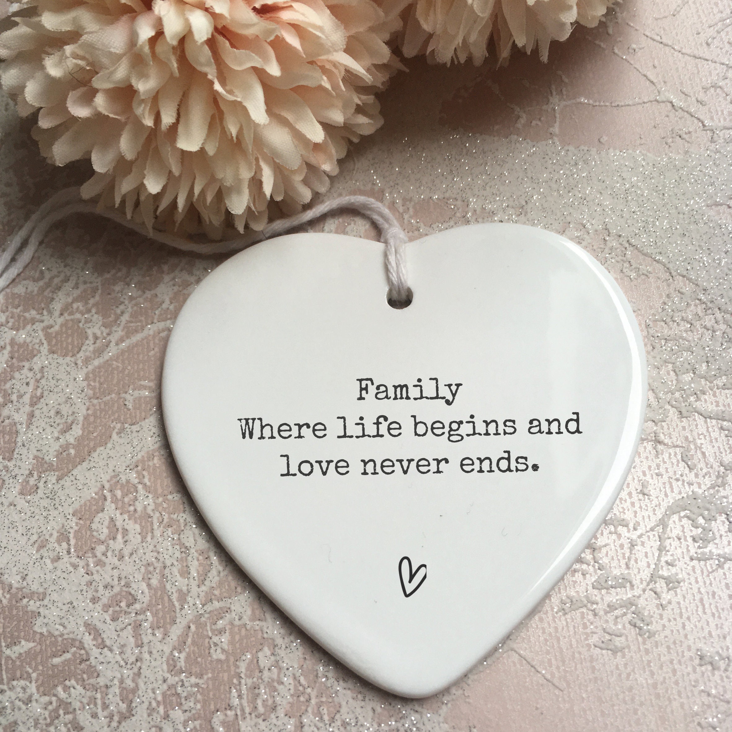 Family Begins Family Love Family Quote Missing Family Love - Etsy UK