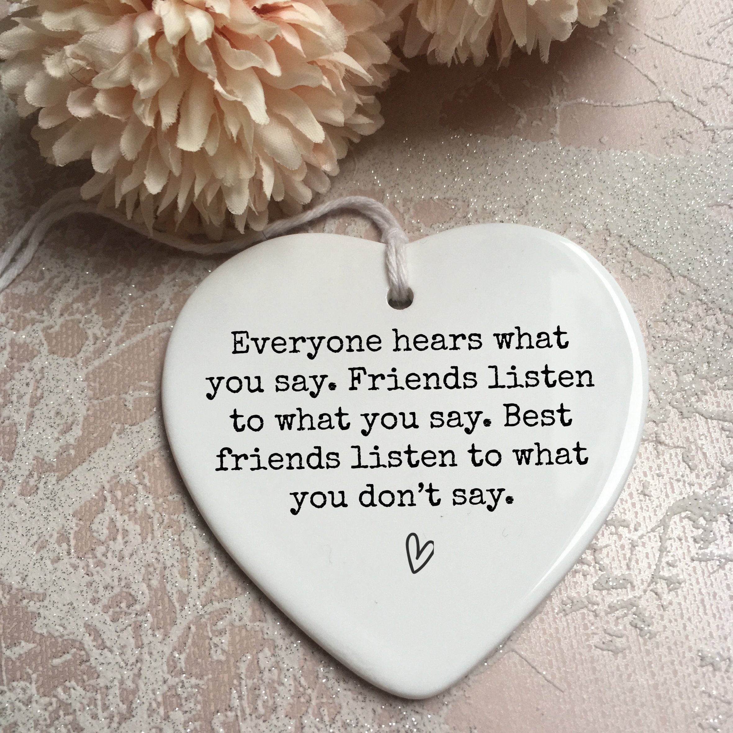 Positive Messages For Friends Friendship Listens Positive Message Thinking Of You | Etsy Singapore