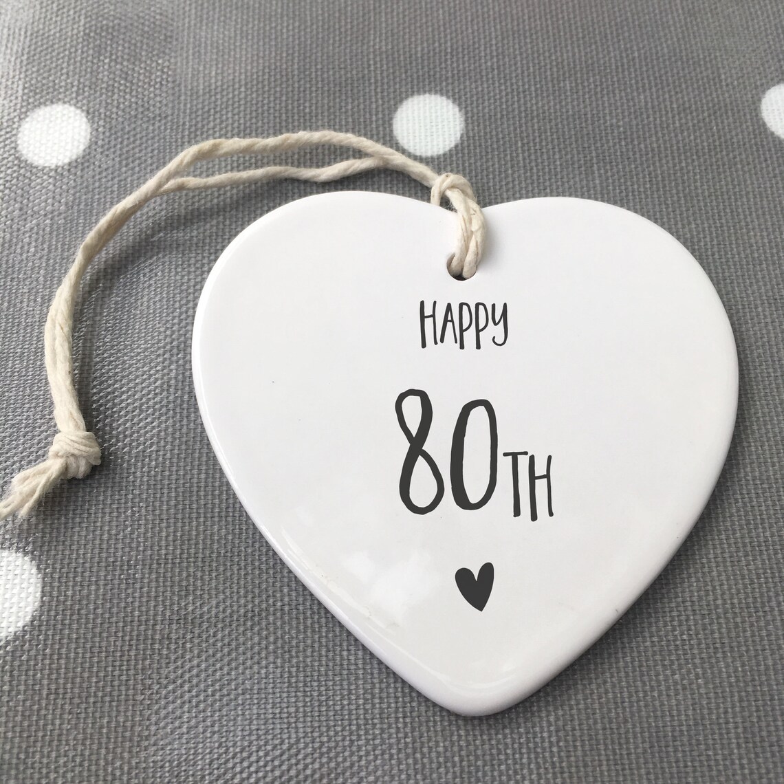 80th Birthday Ornament 80th Keepsake 80th Ceramic 80th Etsy UK