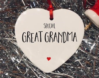 Great Grandma Xmas Ornament, Great Grandma Xmas, Special Great Grandma, 2023 Christmas, 2023 ornament, Christmas 2023, Tree decoration 2023,