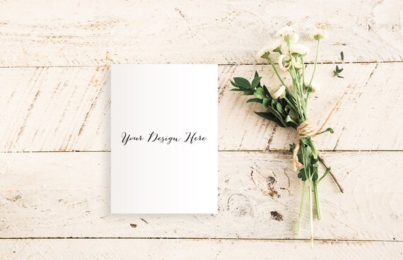 Greeting Card Mockup Stationery Mockup Invitation Mockup