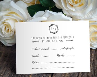 Items Similar To Wedding Monogram Template Printable Wedding