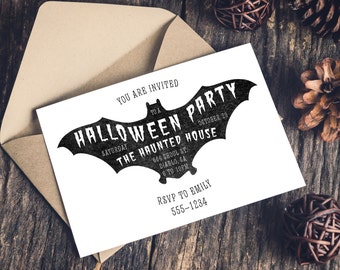 diy halloween invite etsy