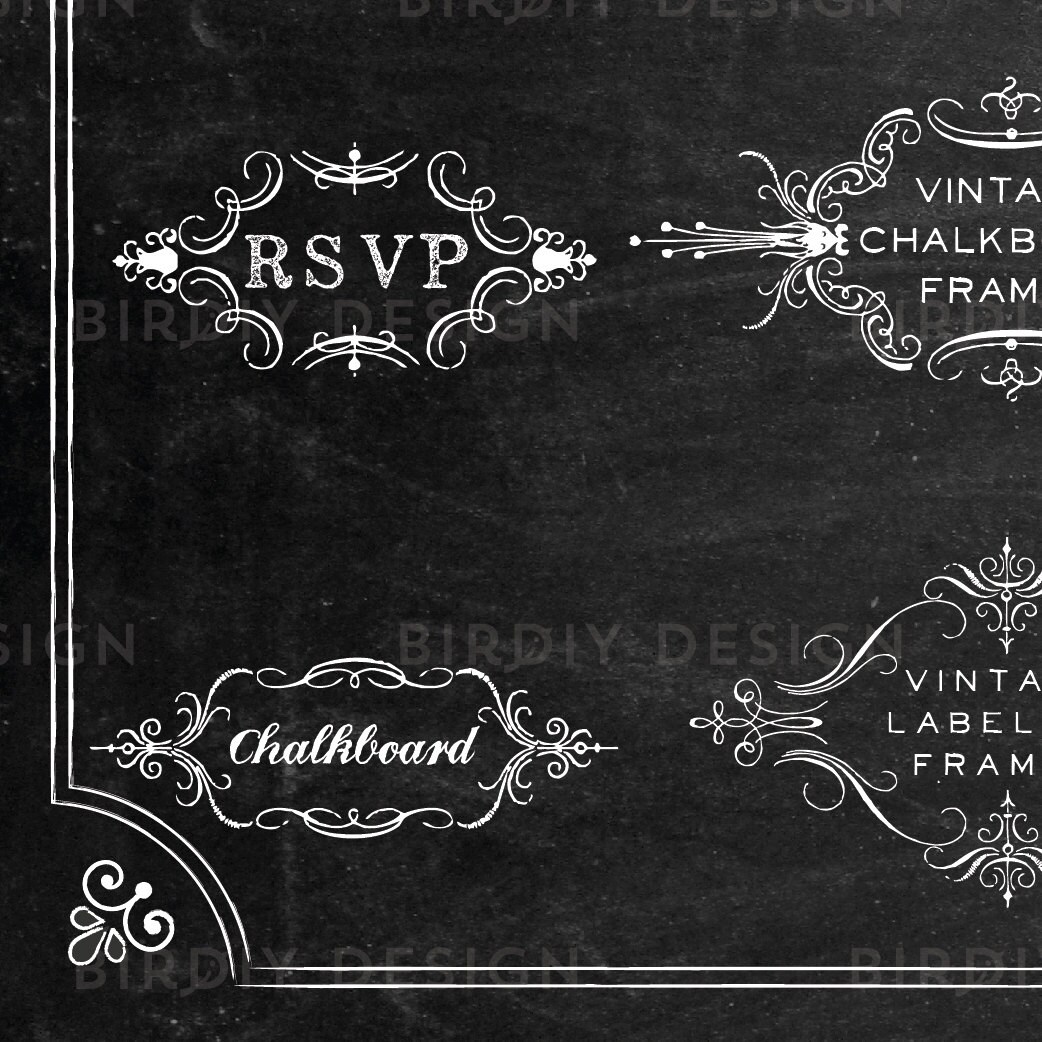 Rustic Frames Clipart Bundle Wedding Frame Clipart Rustic | Etsy