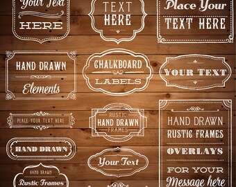 Photoshop Clipart Overlay - Vintage Frames - Rustic Clipart - Vintage Frame Clipart - Photoshop Overlay - Photo Overlay - Photoshop Brush
