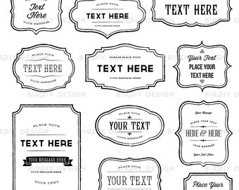 Photoshop Clipart Overlay - Vintage Frames - Rustic Clipart - Vintage Frame Clipart - Photoshop Overlay - Photo Overlay - Photoshop Brush