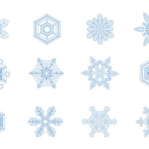 Christmas Clipart - Snowflake Clipart - Winter Clipart - Holiday overlay - Clip Art - Photoshop - Overlay - Instant Download