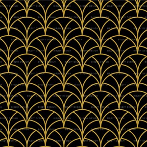 Art Deco Clipart Clip Art Clipart Gatsby Wedding Clipart Seamless Pattern Digital Papers Instant Download Commercial Use image 5