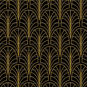 Art Deco Clipart Clip Art Clipart Gatsby Wedding Clipart Seamless Pattern Digital Papers Instant Download Commercial Use image 7