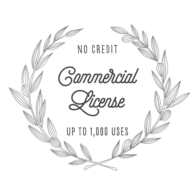 Clipart Commercial License Extended License Commercial License Commercial License No Credit Clipart Instant Download image 1