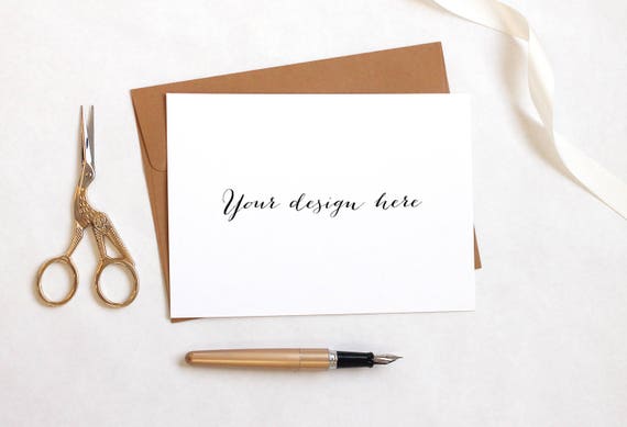 Greeting Card Mockup Stationery Mockup Invitation Mockup Etsy