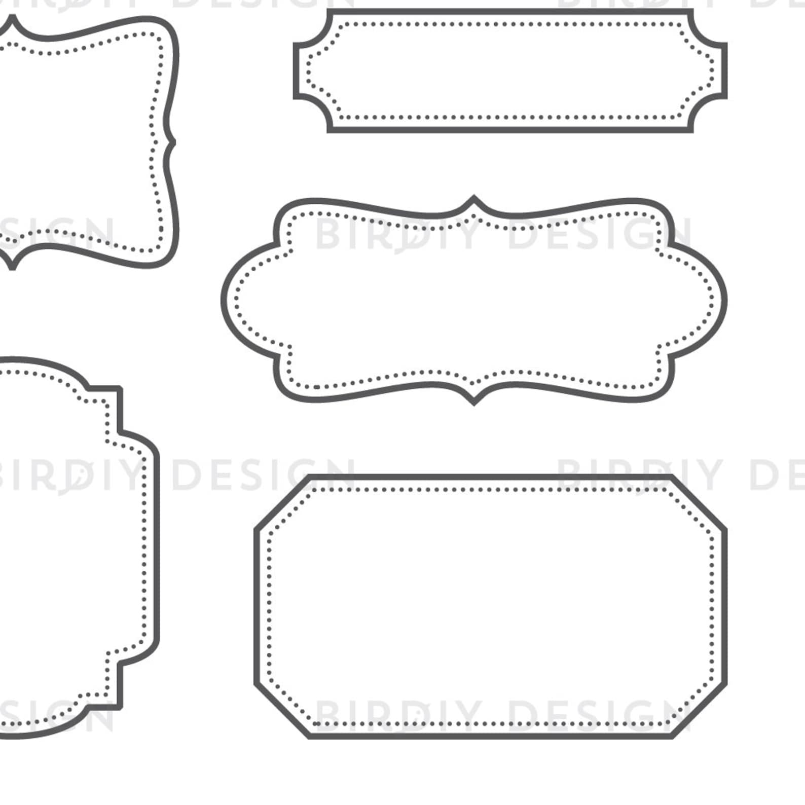 Rustic Frames Clipart Wedding Frame Clipart Rustic Clipart | Etsy