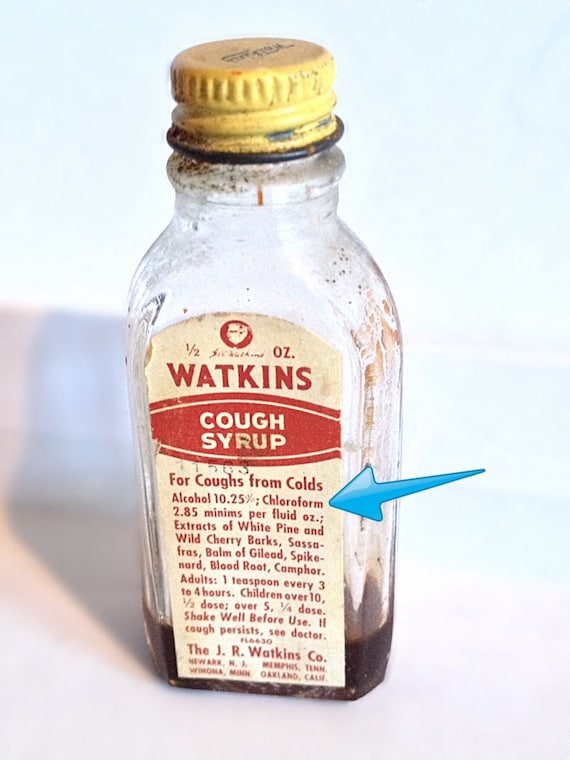 Old Cough Syrup Label