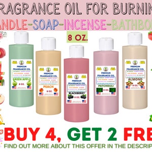 16 Oz. Fragrance Oil for Skincare, Candles, Soap, Incense Sticks and More.  Phthalate Free. Buy 3 Get 1 FREE. 