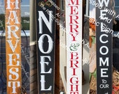 Reversible porch signs, welcome porch signs, rustic fall porch sign, Christmas porch sign, porch signs, primitive porch sign, welcome signs
