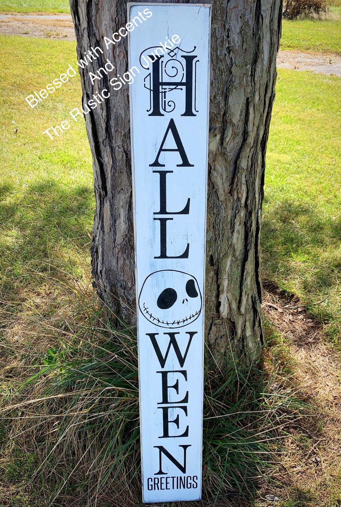 Nightmare Before Christmas Jack Skellington Halloween Porch Etsy