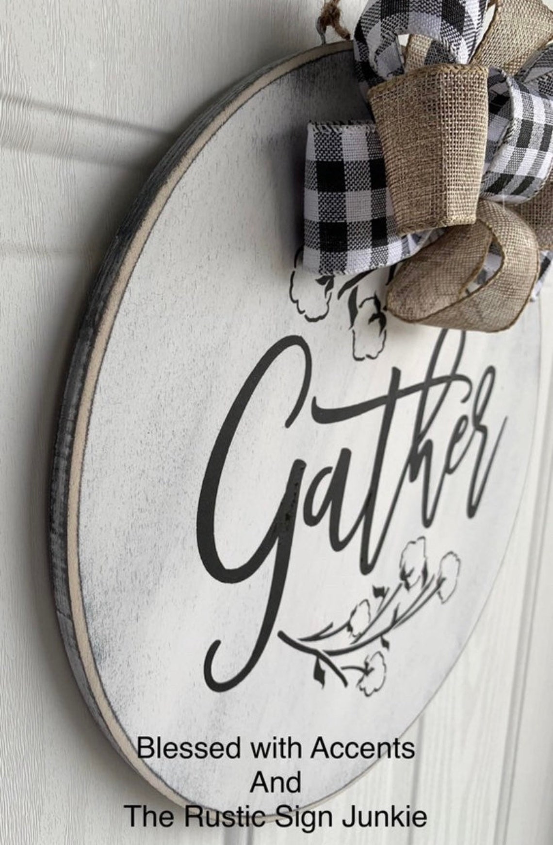 Gather Sign Round Gather Sign Dining Room Gather Sign Etsy