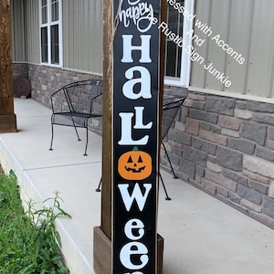 Large welcome signs, happy Halloween sign, Halloween decorations , Halloween decor, Front door decor, Rustic welcome signs,