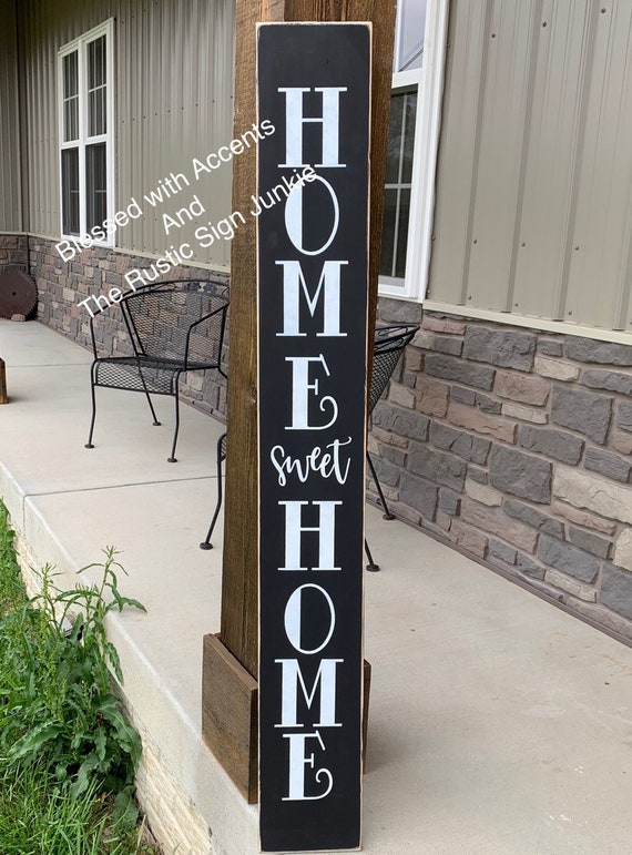 Large Welcome Signs Home Sweet Home Signs Front Door Decor Etsy