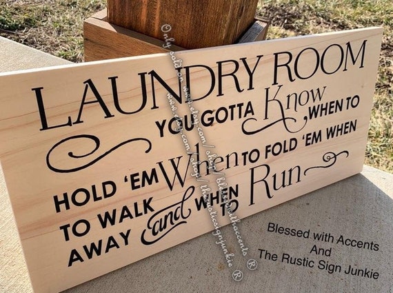 Laundry Room Sign Laundry Room Decor Laundry Room All Change  Etsy