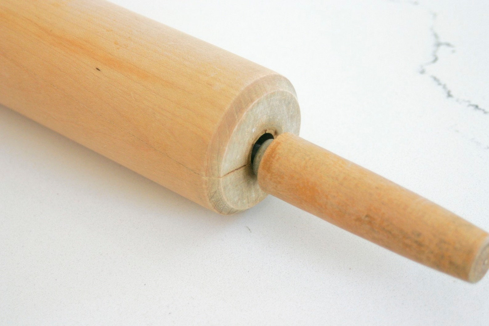 Vintage HeavyDuty Wooden Rolling Pin Mid Century Rustic Etsy