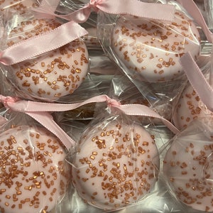 Rose Gold Sweets Bundle Rose Gold baby shower favors Rose Gold Oreos favors pretzel favors rice crispy treat favors Rose gold party favors