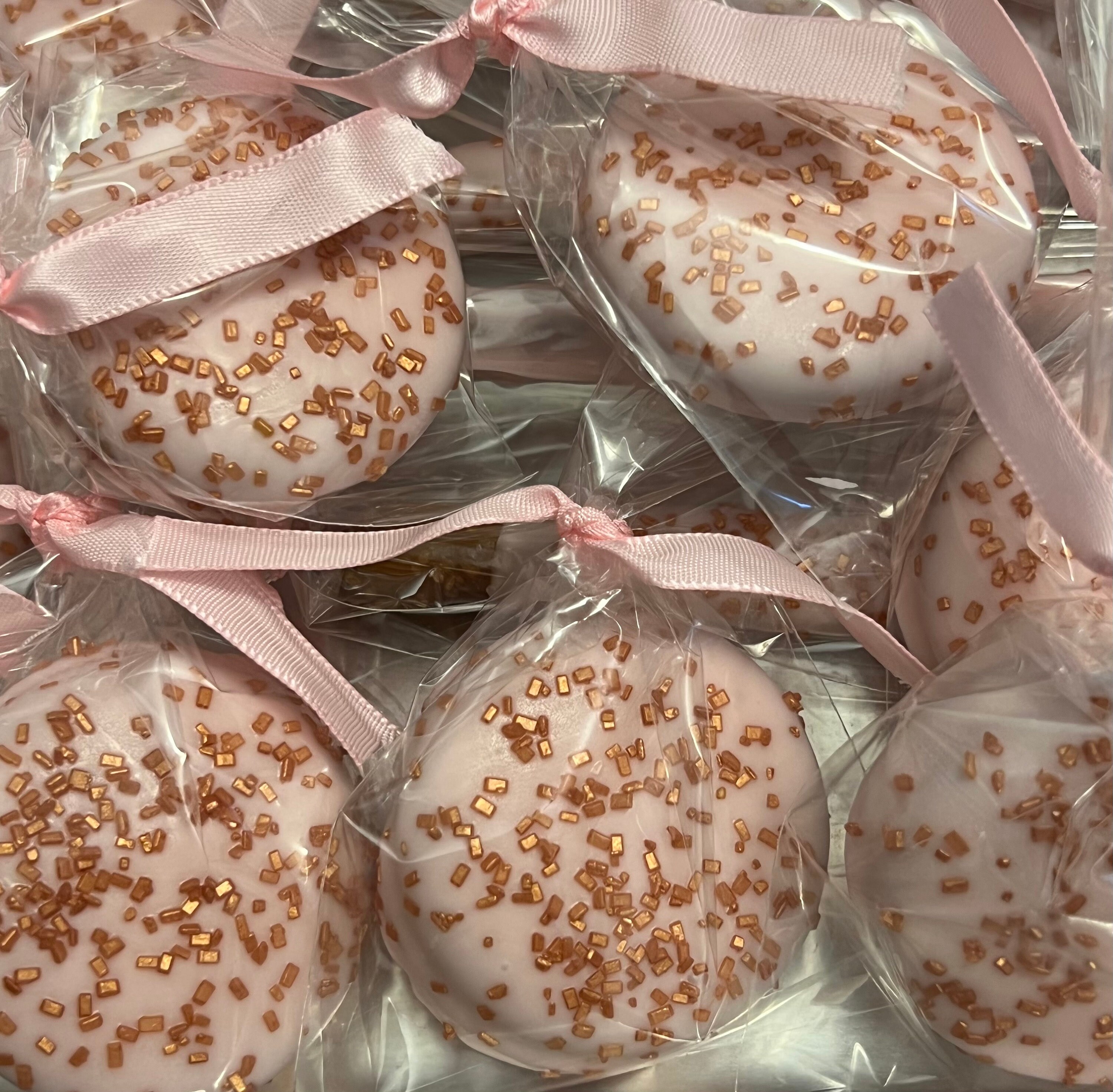 Rose Gold Dipped Treats: Baby Shower, Wedding Favors