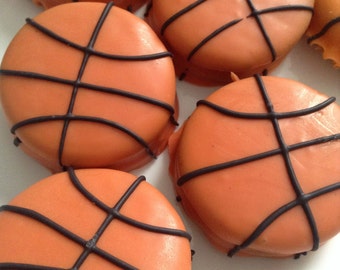 Basketball Party Favors March Madness Favors Chocolate Covered Oreos Favors Basketball Theme Party Favors Basketball Oreos Sports Favors