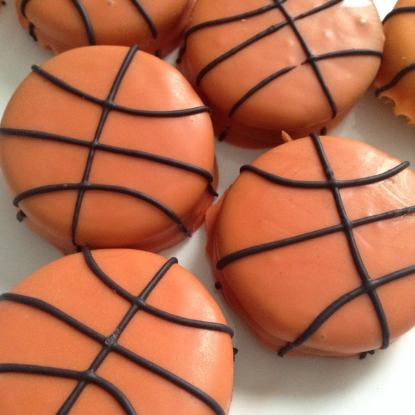 Basketball Party Favors March Madness Favors Chocolate Covered Oreos Favors Basketball Theme Party Favors Basketball Oreos Sports Favors
