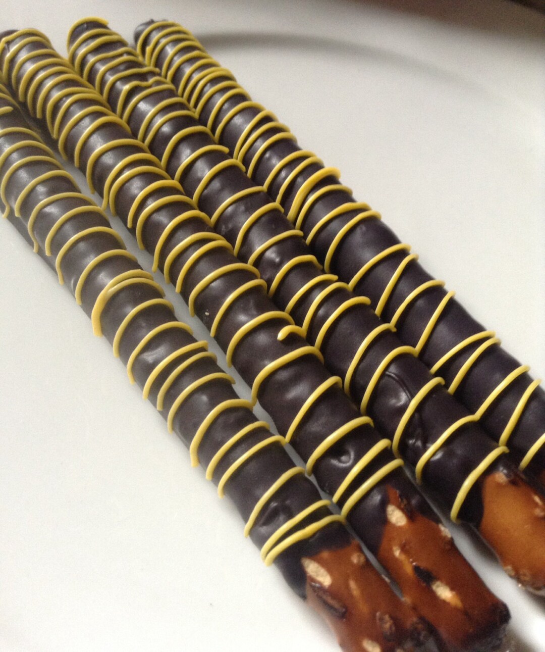 Black Party Favors Yellow Favors Pretzel Favors Birthday Party Etsy