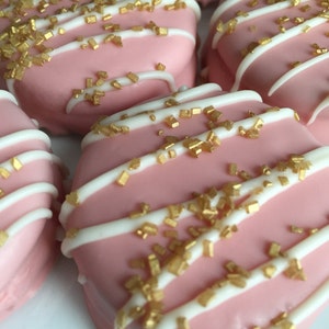 Pink & Gold Oreo Favors: Princess Party, Baby Shower