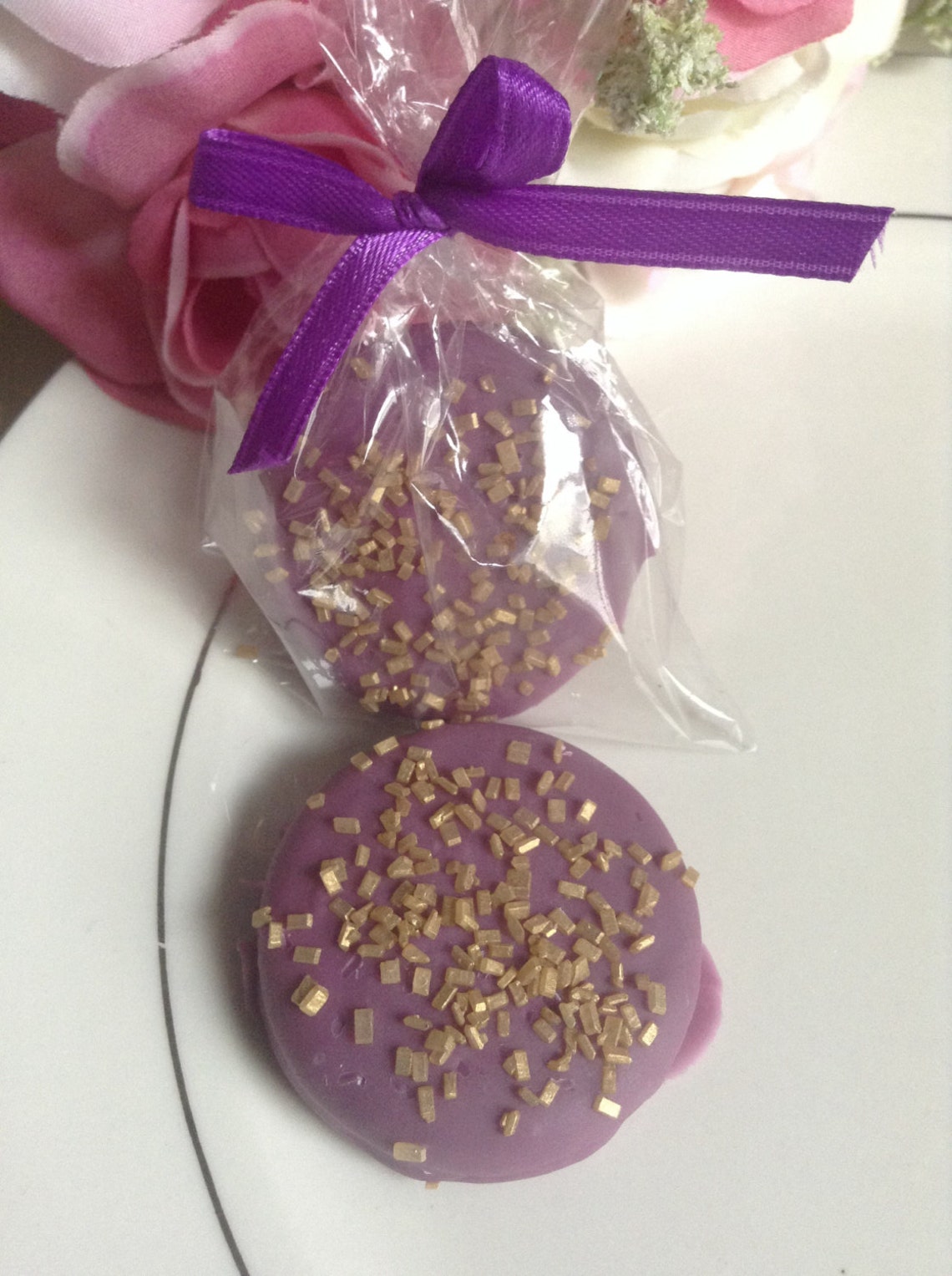 Purple Party Favors Gold Favors Wedding Favors Sophia the Etsy
