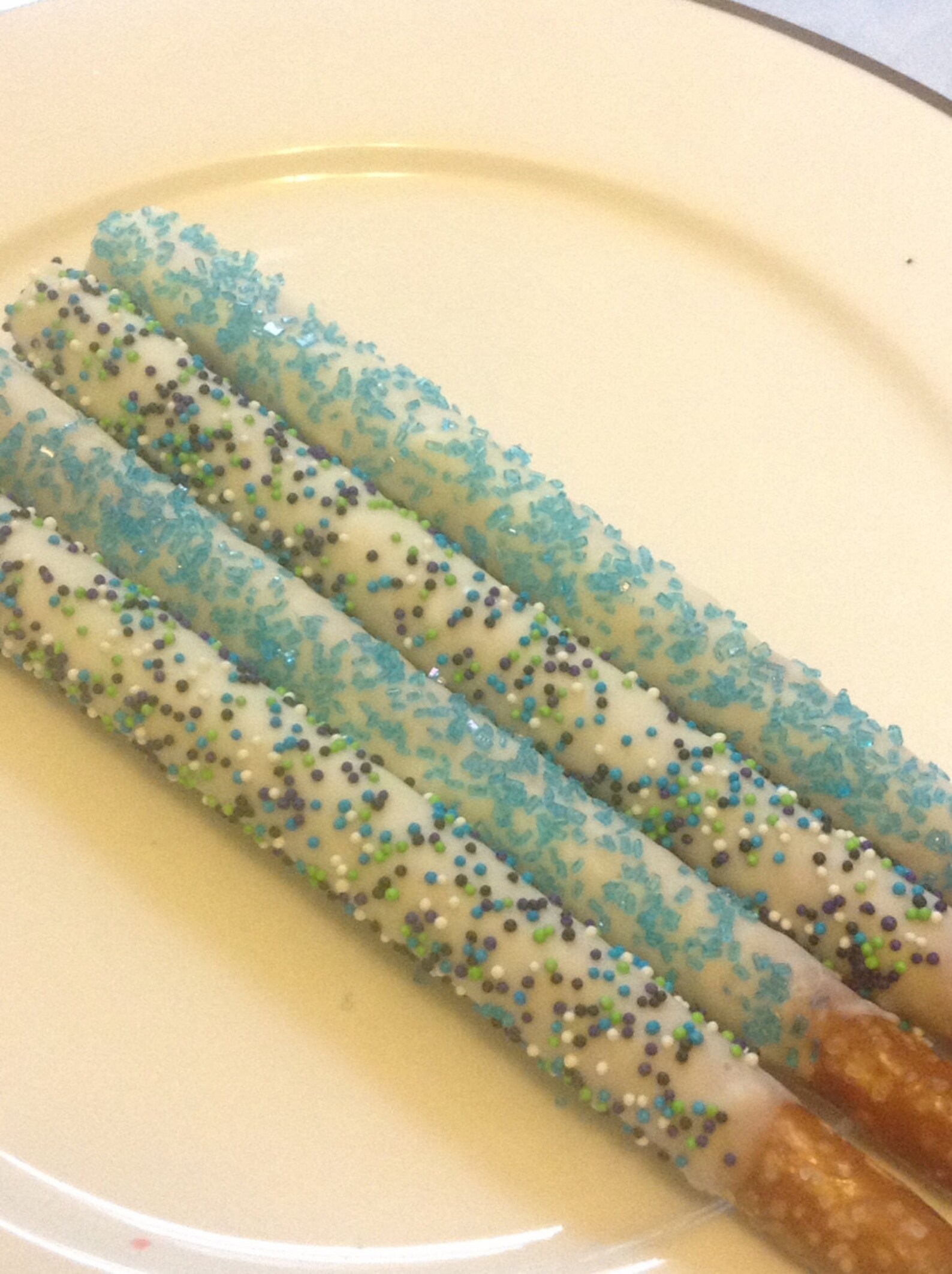 Frozen Party Favors Chocolate Covered Pretzels Blue Party Etsy