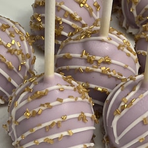 Purple & Gold Sweets Bundle: Cake Pops, Oreos, Pretzels, Rice Crispy Treats