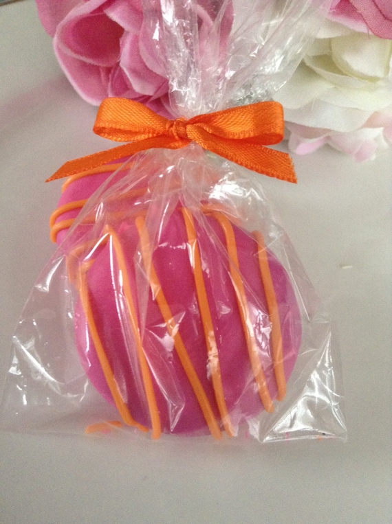 Hot Pink And Orange Baby Shower Favors Chocolate Covered Oreos Etsy