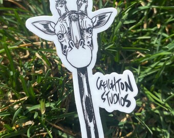 Creighton Studios Giraffe 2x3" wildlife woods maine