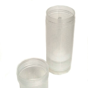 5 ct. Empty Deodorant Container - Natural Top Fill Cylinder - Twist Up 2oz Deodorant Tube - DIY Health Beauty Container - BPA Free Plastic