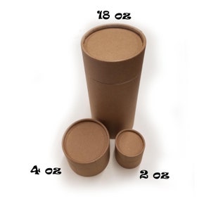 Tarros de cartón - Biodegradables - Sostenibles - Impresionantes