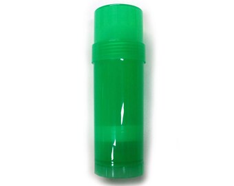 6 CT. vide déodorant conteneur - remplissage haut vert bouteille - Twist 2oz tube déodorant - bricolage santé beauté - plastique de sans BPA