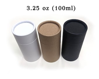 Empty Cardboard Deodorant Containers - 3.0 oz, Biodegradable, Top-Fill, Push-up