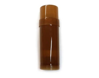 11 ct. Récipient vide de déodorant - cylindre de remplissage supérieur brun - tube de déodorant de Twist Up 2oz - récipient de beauté de santé de DIY - plastique libre de BPA