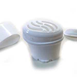 Empty Gel Deodorant Containers -FREE SHIPPING- BPA Free Plastic, Twist-up, Top-Fill, Gel squeezes up through slots in the top