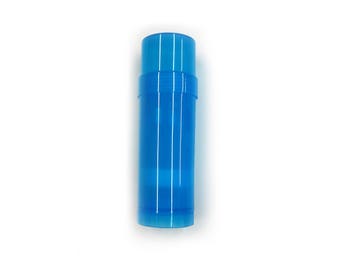 24 ct. Récipient vide de déodorant - cylindre de remplissage supérieur bleu - tube de déodorant de Twist Up 2oz - récipient de beauté de santé de DIY - plastique libre de BPA