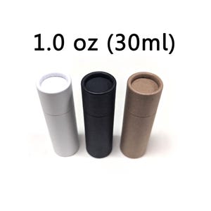 1.0 oz Empty Cardboard Deodorant Containers - Biodegradable, Top-Fill, Push-up
