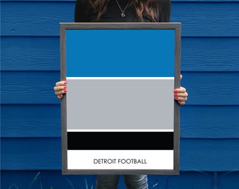 Detroit Lions // Ford Field // Detroit Lions Art // Detroit Lions Print // Football Art